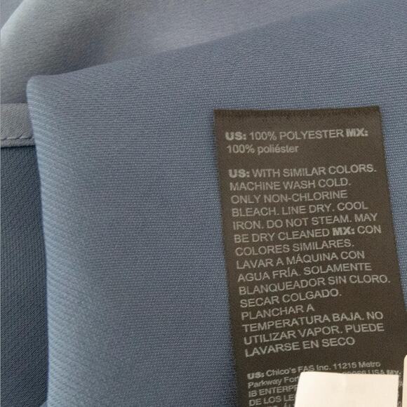 New! White House Black Market Sleeveless Satin Slip Dress‎ in blue, size 8 - Picture 14 of 14